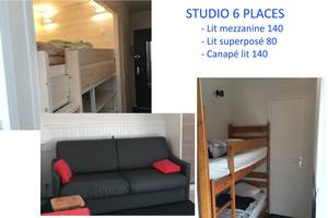 Location studio confort, 6 personnes - gourette
