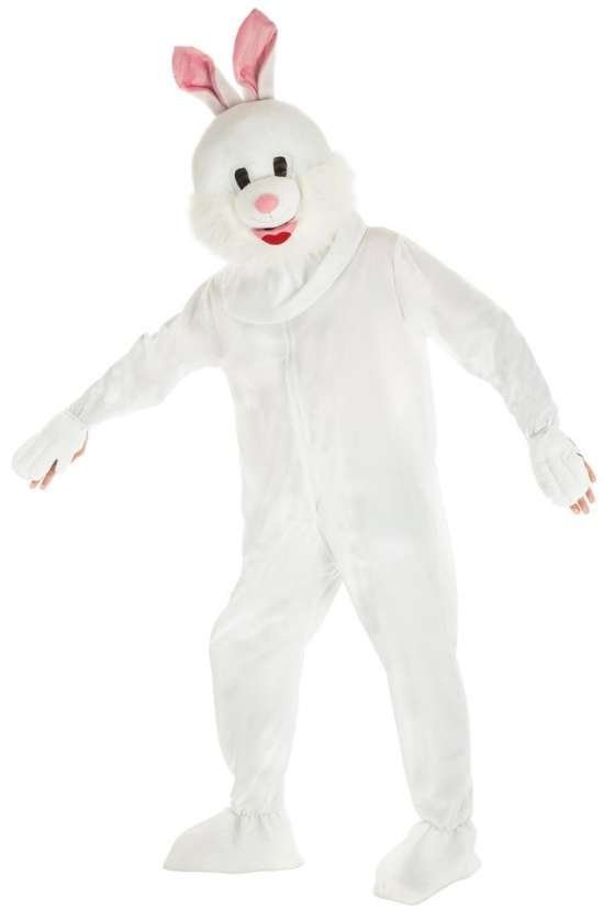 Location déguisement lapin mascotte blanc