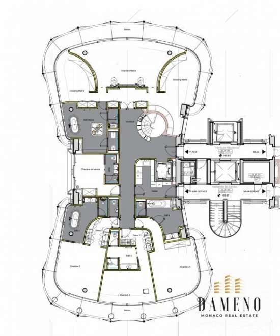 Location one monte-carlo - exceptionnel appartement en triplex