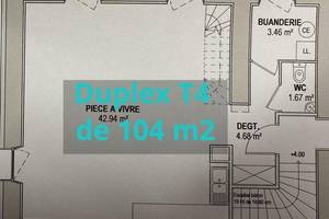 Location duplex t4 de 104 m2 - bonvillaret