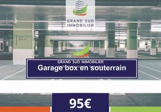 Location garage box en sous-sol, avenue jean rieux: 95 ?/mois